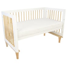 Riya Cot White and Beech